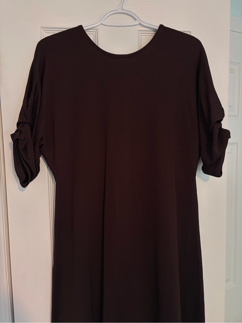 NWT - COS Brown Maxi Dress with Synched Short Sleeves - Size Medium - Picture 4 of 16